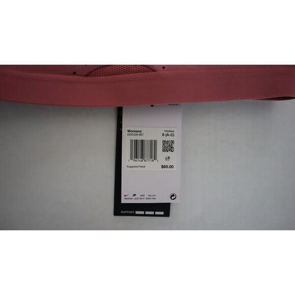 Nike DD0428 Womens Sz S (A-C) Pink Swoosh High Support Adjustable Sports Bra $60 - Picture 6 of 8